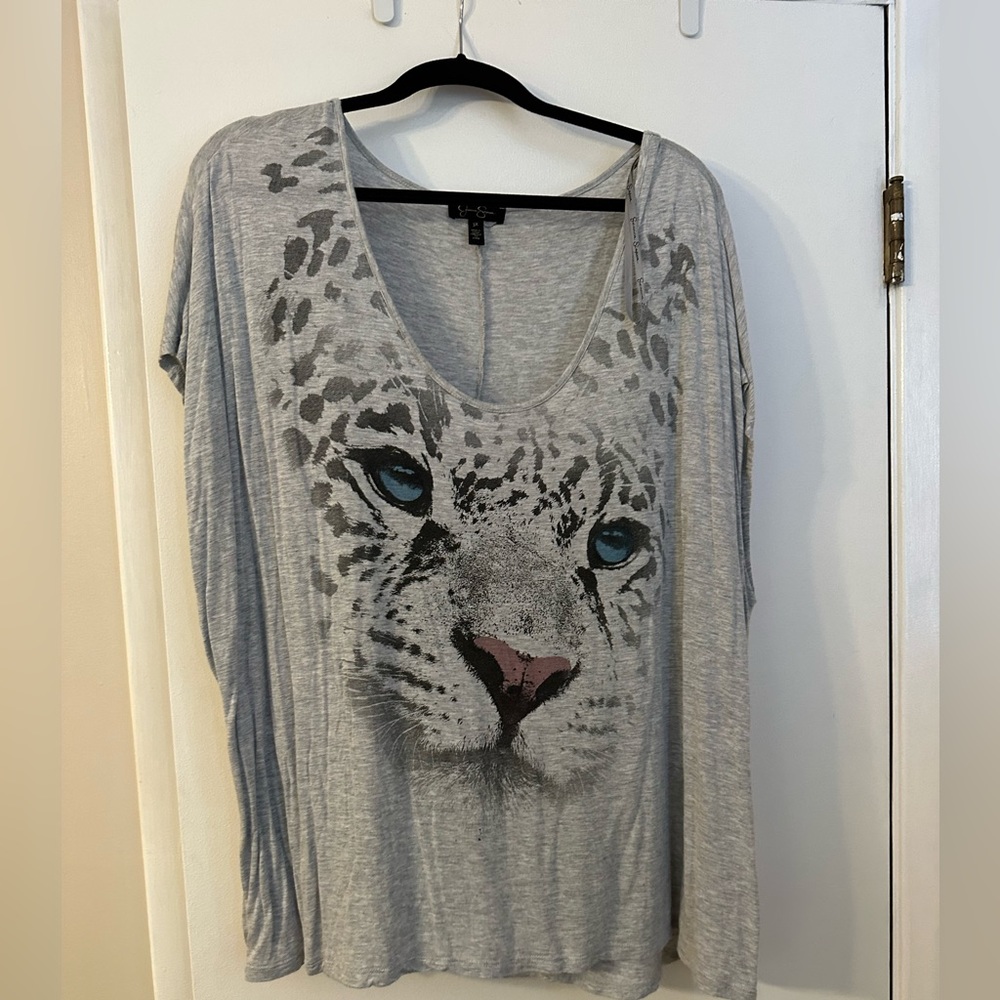 Jessica Simpson tiger top